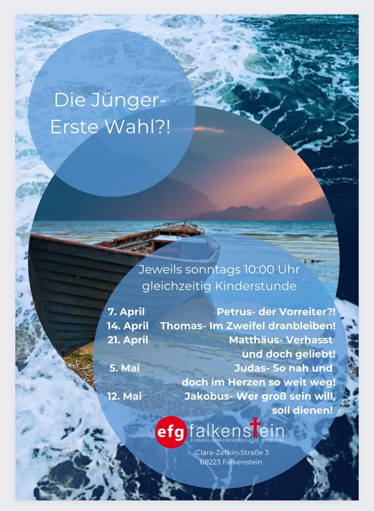 Predigtreihe „Die Jünger – Erste Wahl?!“