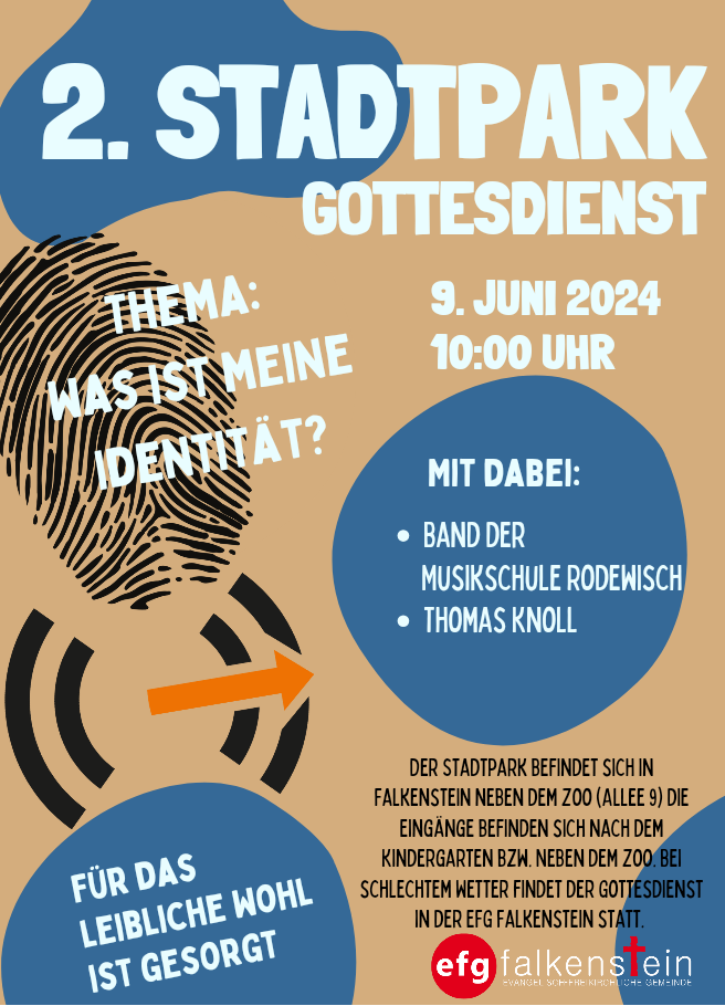 Stadtpark Gottesdienst am 09.06.2024