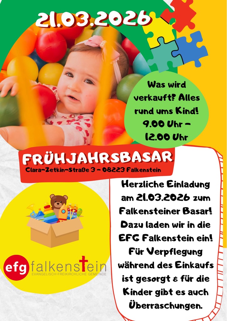 Frühjahrsbasar am 21.03.2026