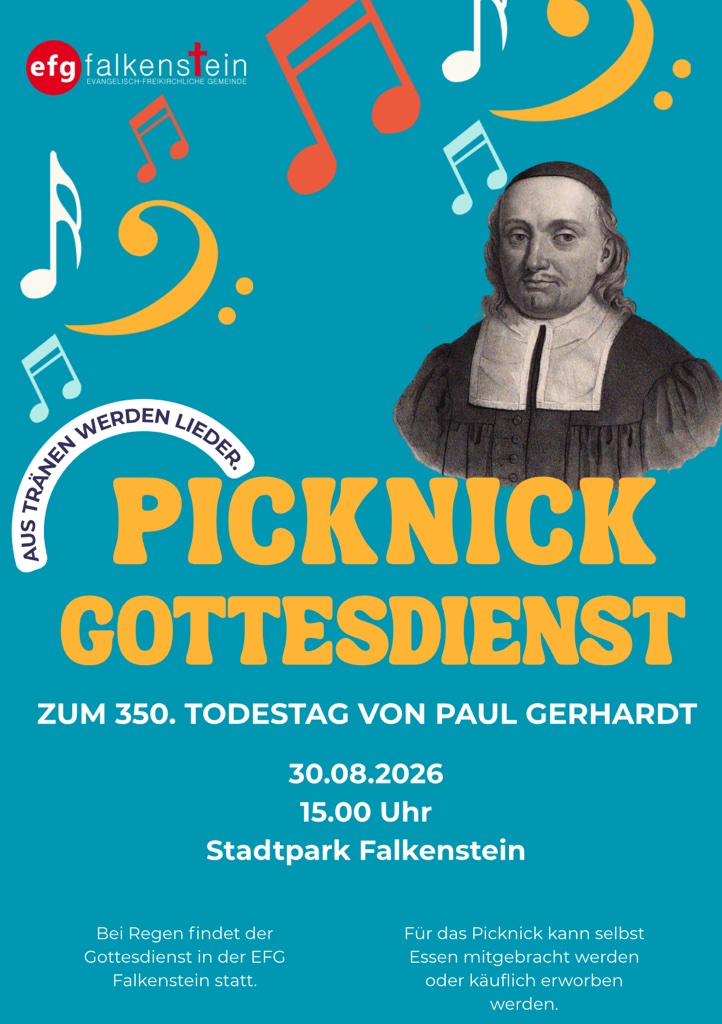 Picknick Gottesdienst am 30.08.2026