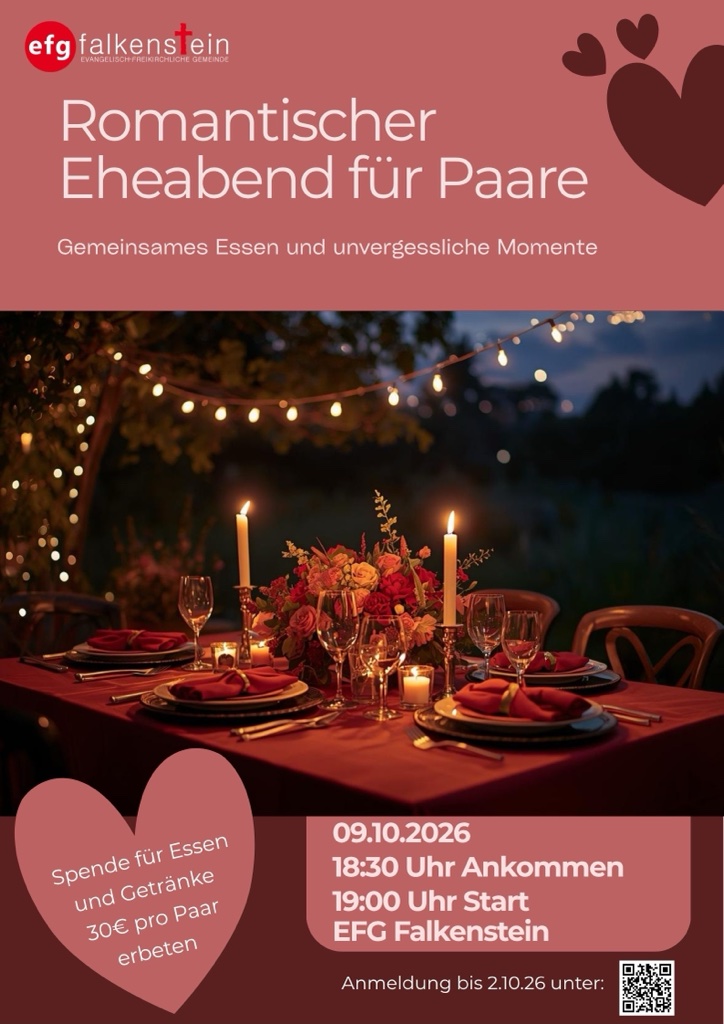 Romantischer Eheabend für Paare am 09.10.2026