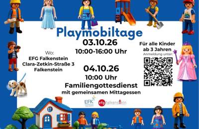 Playmobiltage & Familiengottesdienst 03./04.10.2026
