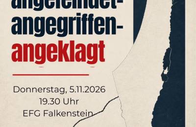 Themenabend: Israel angefeindet- angegriffen- angeklagt am 05.11.2026